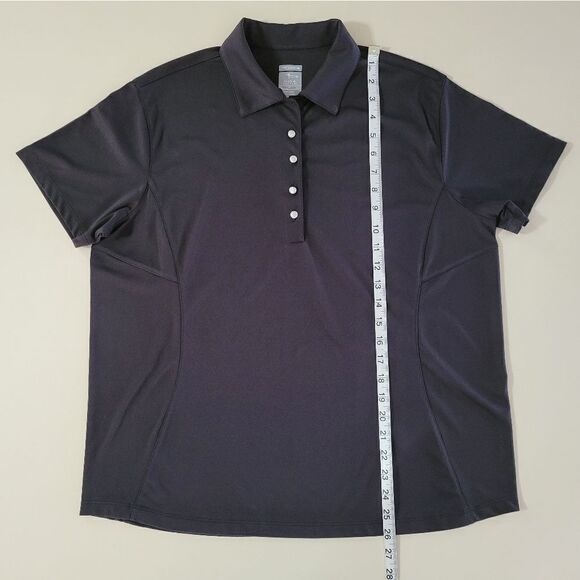 Page & Tuttle Women's Black Short Sleeve Golf Polo Jersey - Picture 4 of 9
